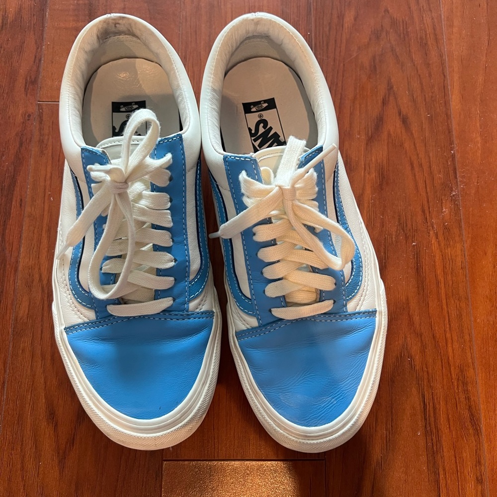 Vans Vault Old Skool VLT LX (Leather) Bonnie Blue Marshmallow Sneakers